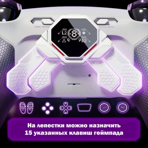 Геймпад Ghost of Yotei Black Limited Edition TMR с лепестками SPARK и тактовыми кнопками